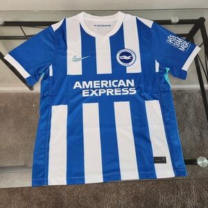 25/26 Brighton & Hove Albion Blue and White Jersey - Small
